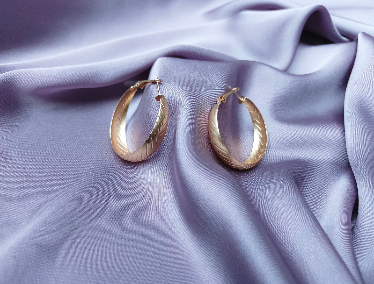 Golden Hoop Earings