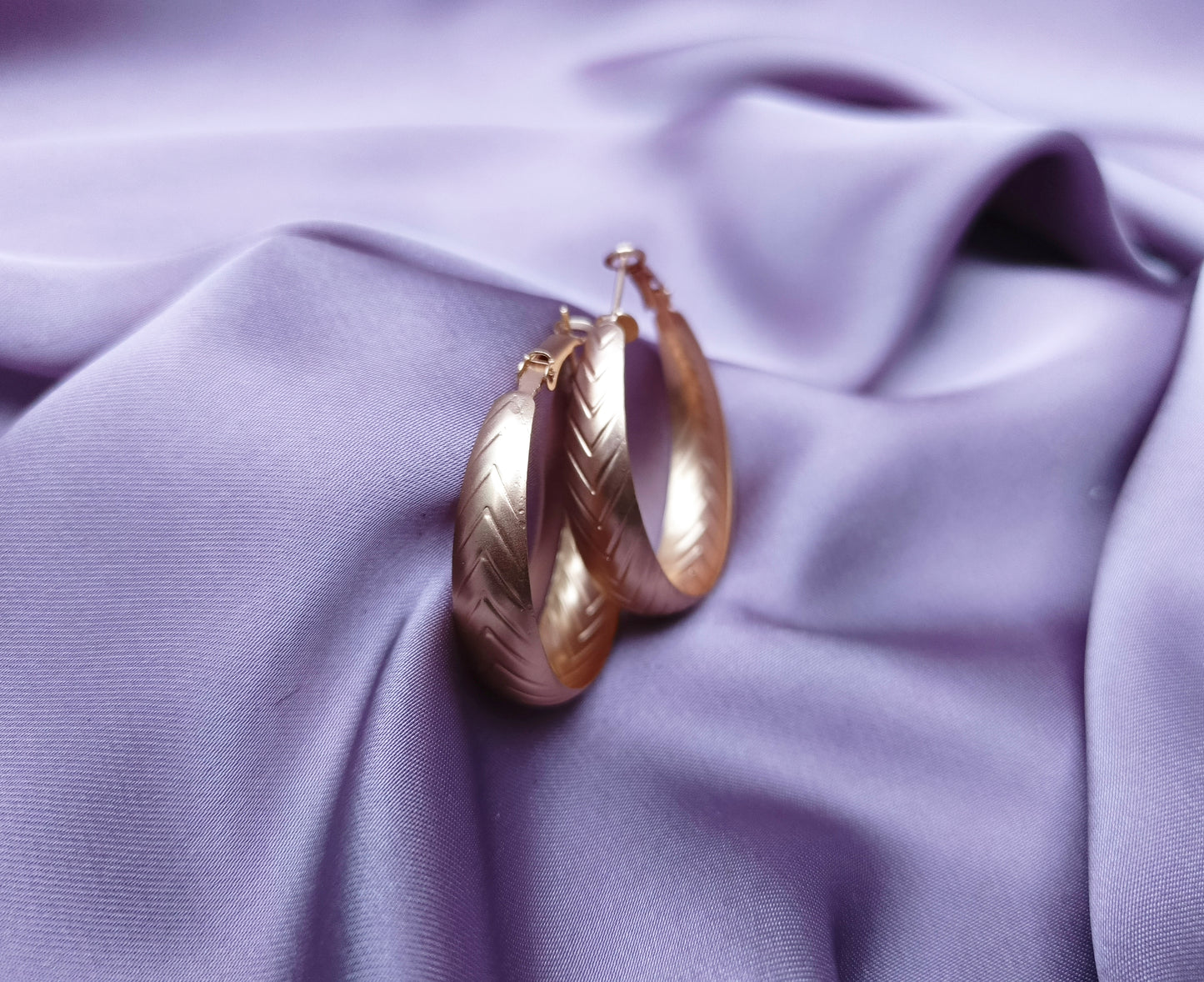 Golden Hoop Earings