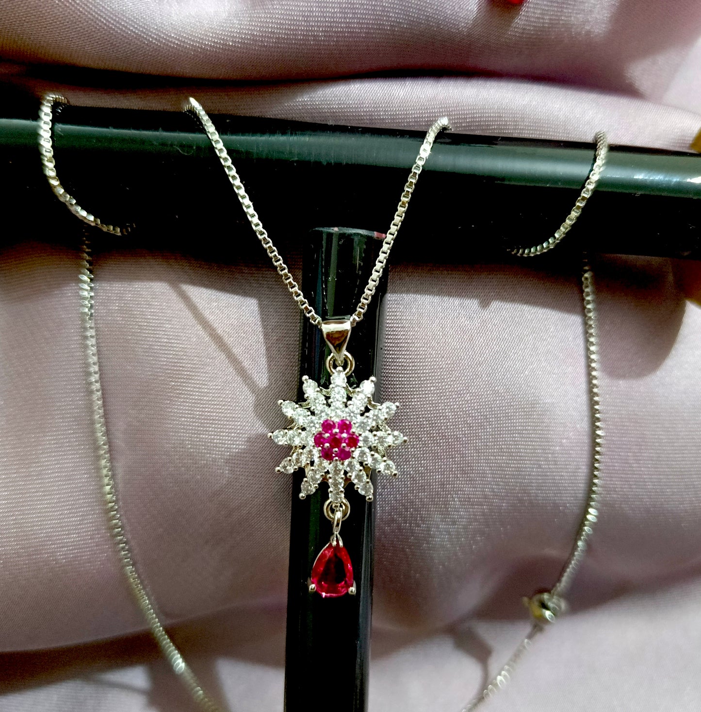 Radiant Bloom Pendant Set
