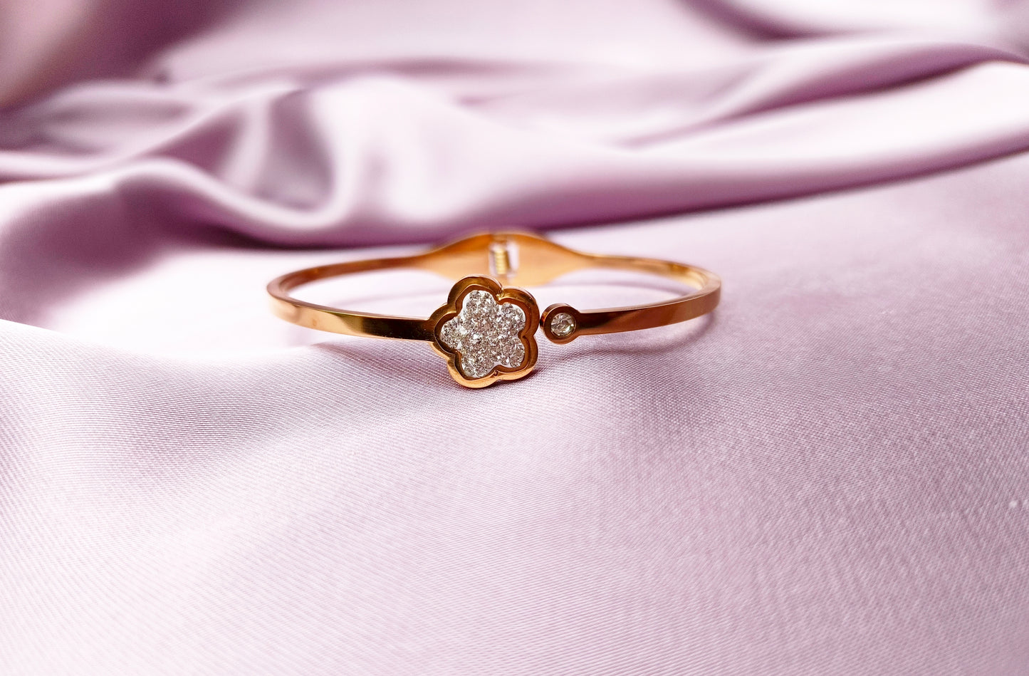 Floral Sparkle Bangle