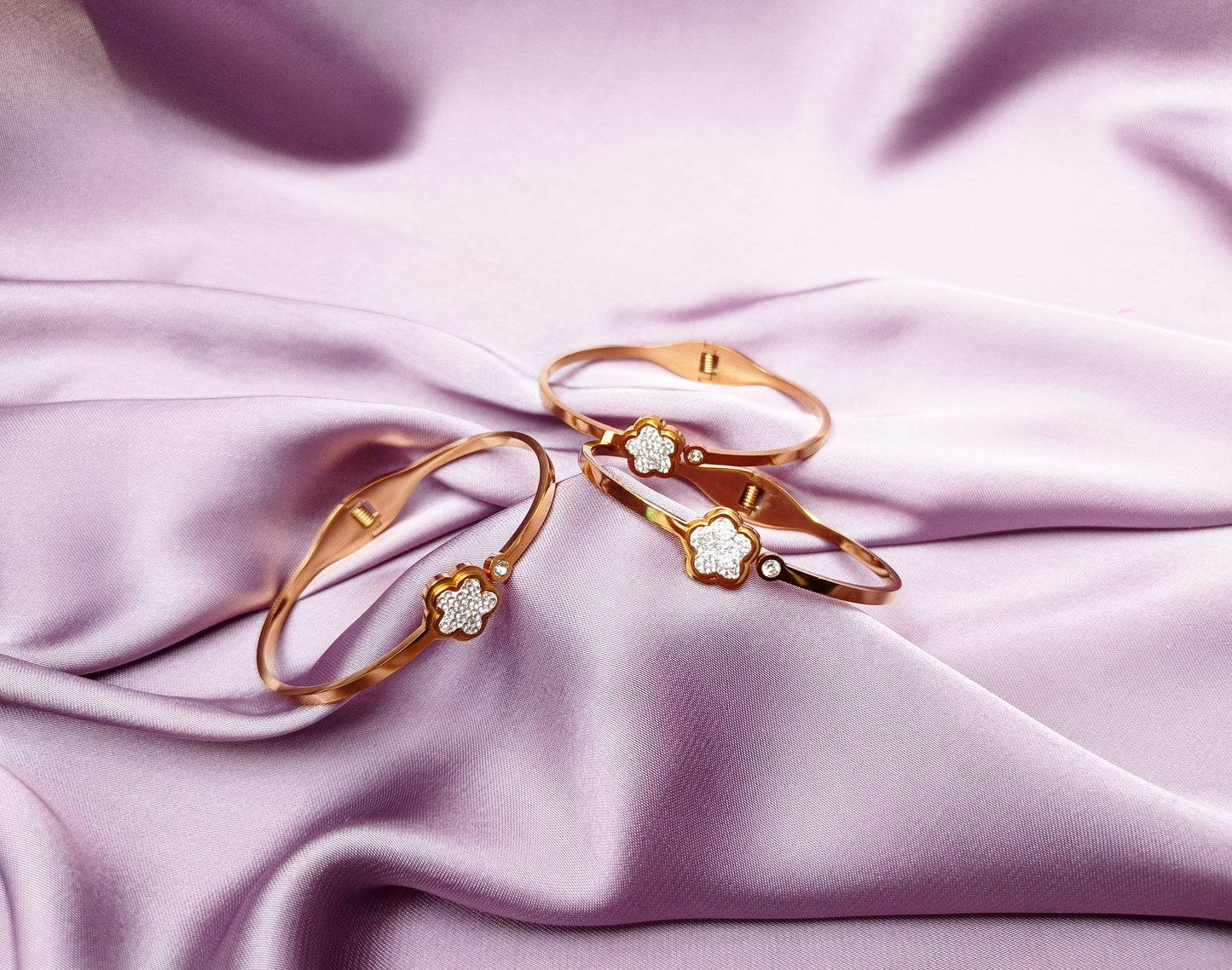 Floral Sparkle Bangle