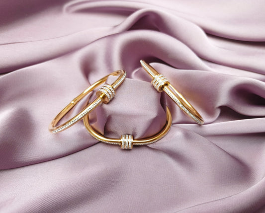 Triple Band Sparkle Bangle