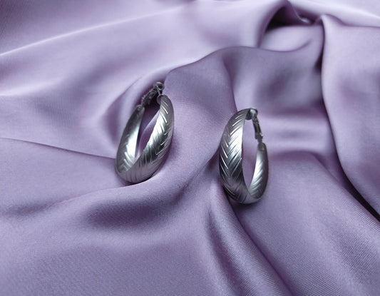 Silver Hoops Earings